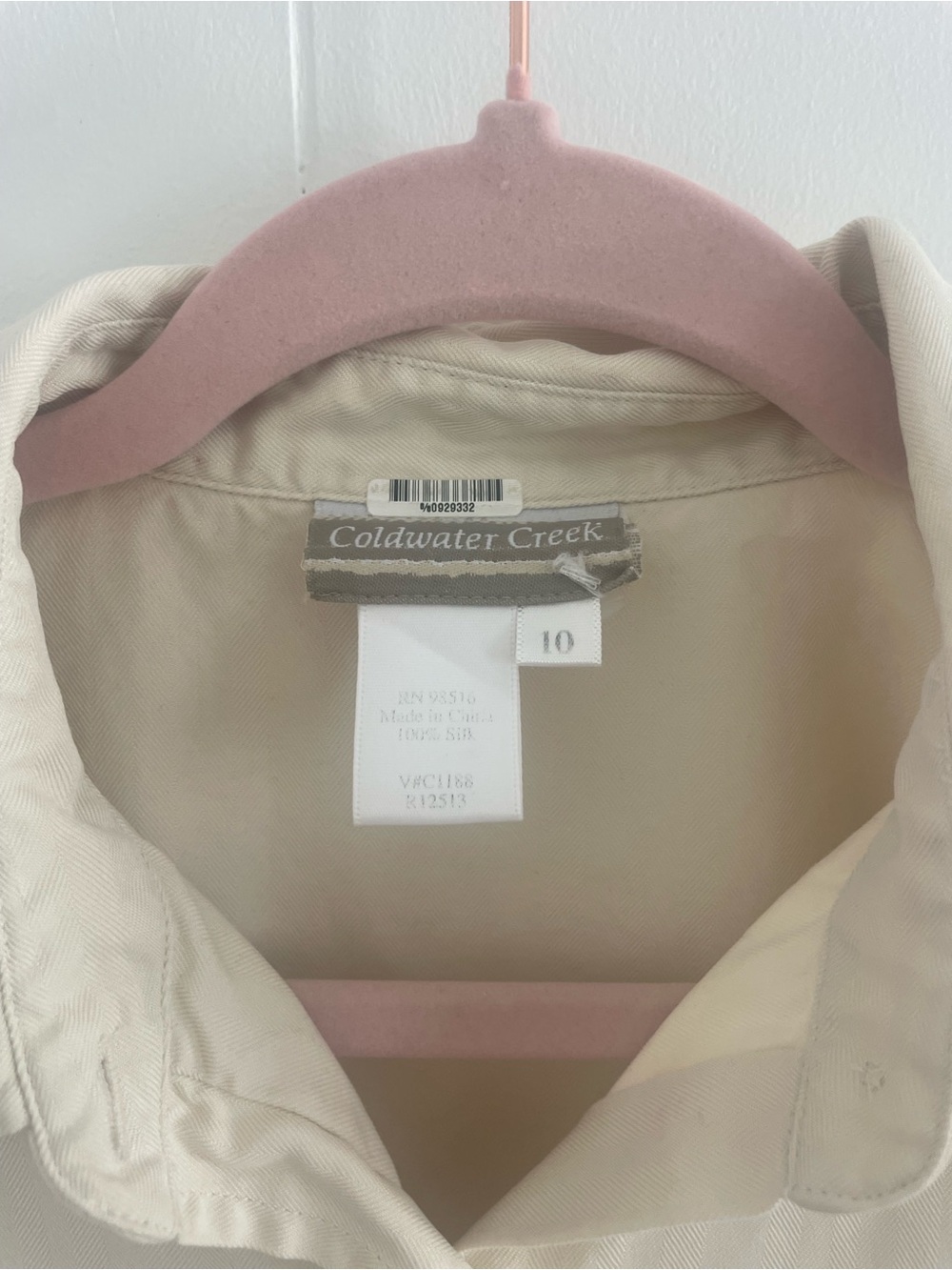 100% Silk Button up - Picture 2 of 5